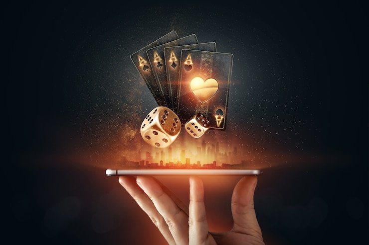 bentuk Capsa Susun mobile game interface showing card arrangement and dealer comparison